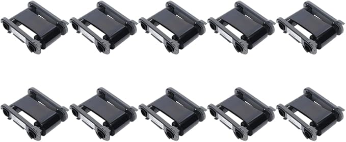 10 Pack - Evolis RCT023NAA Black Monochrome Color Ribbon - K - 2000 Prints