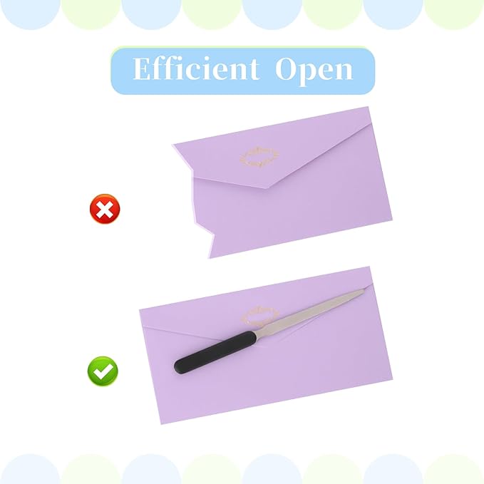 4 Pieces Letter Opener Lightweight Mail Slitters Letter Knives Stainless Steel Knife Tool Hand Convenient Colorful Envelope Opener Ergonomic Grip Staple Removal Tool for Office Home Supplies