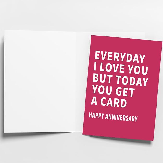 Anniversary Card to Husband | Funny Anniversary Card & Gifts for Women, Men, Husband, Wife, Him, and Her | Happy Anniversary Decorations