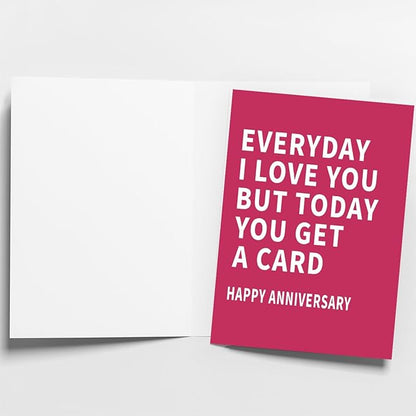 Anniversary Card to Husband | Funny Anniversary Card & Gifts for Women, Men, Husband, Wife, Him, and Her | Happy Anniversary Decorations
