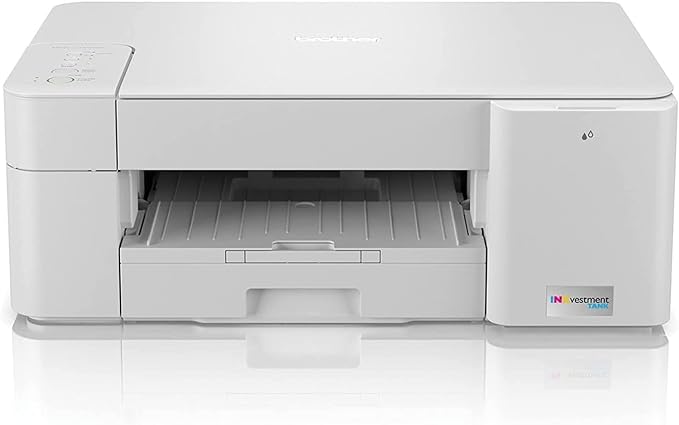 Brother MFC-J1205W INKvestment Tank Wireless Multi-Function Color Inkjet Printer with Up to 1-Year in Box (Renewed Premium), White