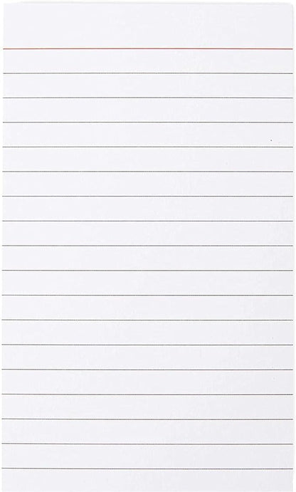 Okuna Outpost 300 Pack Vertically Ruled Index Cards, Vertical Lined Paper Note Cards, Portrait Style (3 x 5 In)