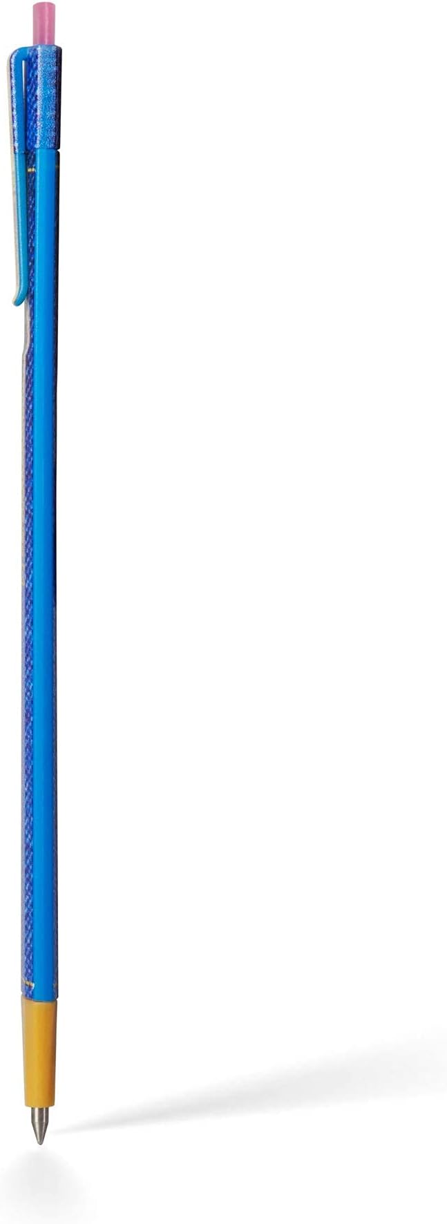 Pen Bookmark | Erasable Ballpoint Gel Pen and Bookmark 3-in-1 | Ink Novelty Pen with Eraser | Page Marker | Book Marker | Page Holder Clip | Stationery Gift Idea for Reader and Writer (Jeans)