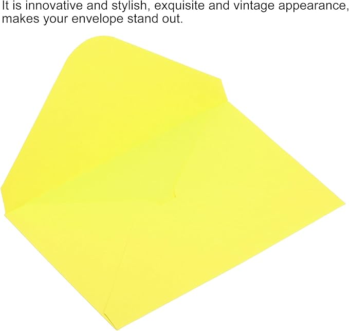 PATIKIL Mini Envelopes, 50 Pack Gift Cards Business Cards Envelope for Greeting Weddings, Light Yellow