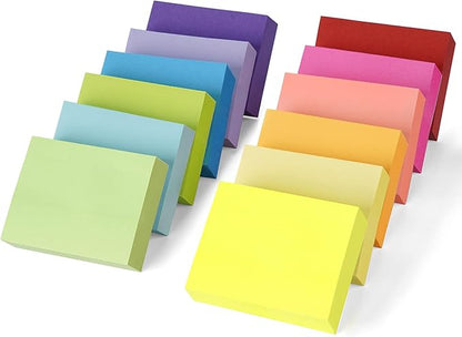 1.5 x 2 in Mini Sticky Notes,1200 Sheets Small Sticky Pads Clean Removal, 12 Pads Bright Multi Colors Self-Stick Pads,100 Sheet/Pad Colorful Stickies Notes Pads Ideal for Office,Home,School,Meeting