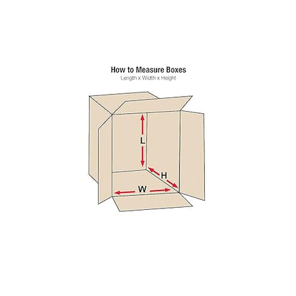 Aviditi Single-Wall Corrugated Box, 24" L x 24" W x 12" H, Kraft, Bundle of 10 (242412)