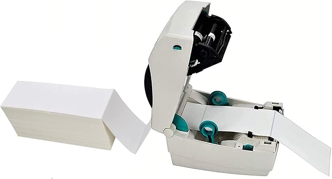 9527 Product 4" x 6" Zebra Fanfold Direct Thermal Shipping Labels,2 Stacks, 4000 Labels White, Perforated (2,000 Label per Stack)