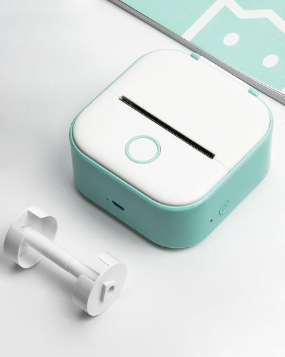 Memoking T02 Mini Printer Paper Holder - Compatible with Phomemo M02 Portable Printer, Sticker Paper Bracket, White