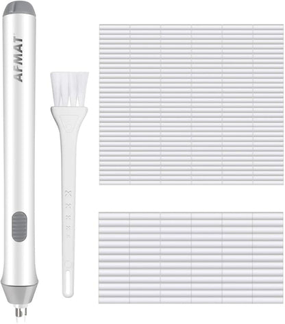 Electric Eraser, Electric Erasers for Artists with 140 Refills, Battery Operated Eraser, Electric Eraser Kit for Drawing, Art, Painting, Sketching, Drafting Pencils, Detailer Tool for Crafting-White