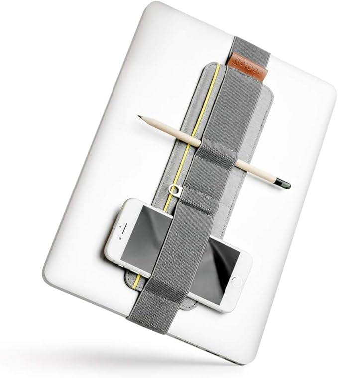 Beblau SLIM Portable TECH ORGANIZER attachable to laptop (Fits 13"-17") & notebook (A4) | Backpack insert & desk organizer. Office, Home & School | Working from Home Essentials | CHRISTMAS GIFT