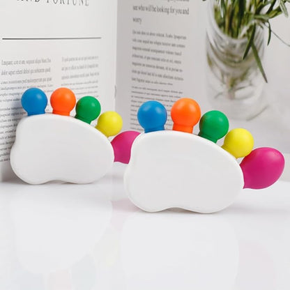 Creative 5 Color in 1 Toes Shape Highlighter Marker, Multicolor Highlighter Pens for Daily Journal Planner, Coloring Book, Note Taking and Reading, etc.
