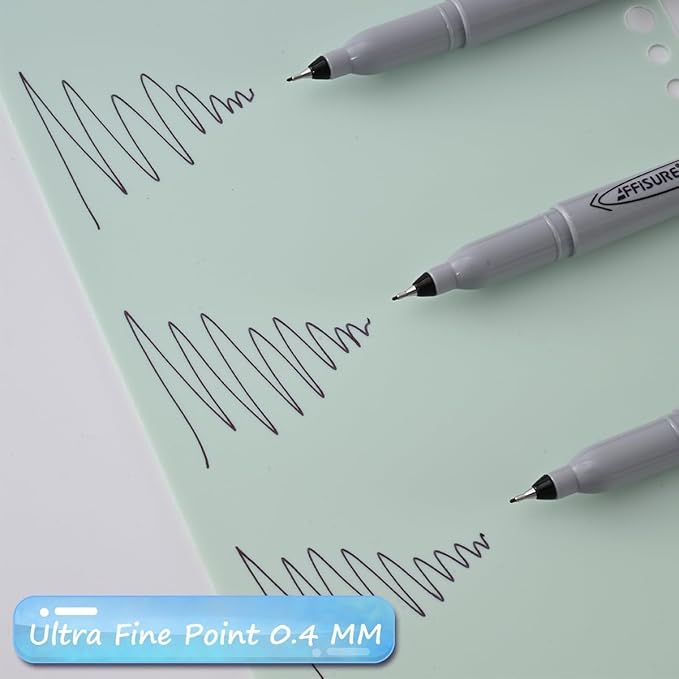 Permanent Markers, Ultra Fine Point, Black, 100 Count, 0.4mm, Fine tip permanent marker set, quick dry, waterproof, fading resists, durable, marks on paper, glass, ceramic, plastic, wood, rock, metal