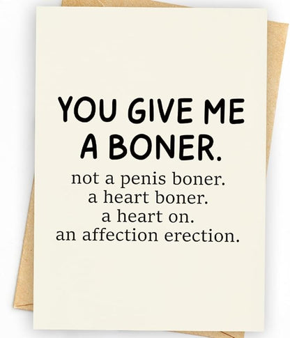 Funny Birthday Card & Gifts for Husband, Boyfriend, Him, Happy Anniversary Card & Gifts, Valentine Day Gifts, Card