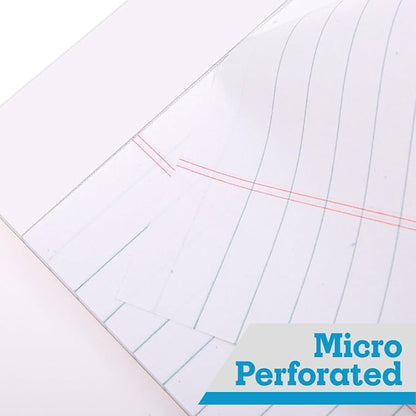 KAISA Legal Pads 8.5x14 inch Large Writing Pads Wide Ruled Notepads Casual Note Pads, White 50 Sheets 12 Pads, WT-LWT50W