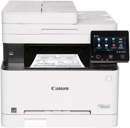 Canon Color imageCLASS MF654Cdw - Wireless Duplex Laser Printer, Multifunction with Copier, Scanner, Auto Document Feeder, Mobile Ready, 3 Year Limited Warranty, 22 PPM Color, White