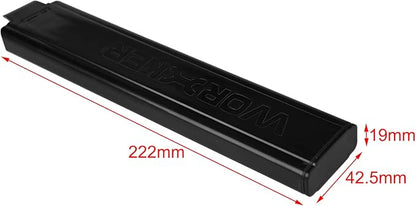 WORKER 15 Round Mini Slanted Talon Mag Quick Reload Clid Compatible Nightingale Blaster (Not Compatible with 18 Slanted Talon Mag) Gray Black