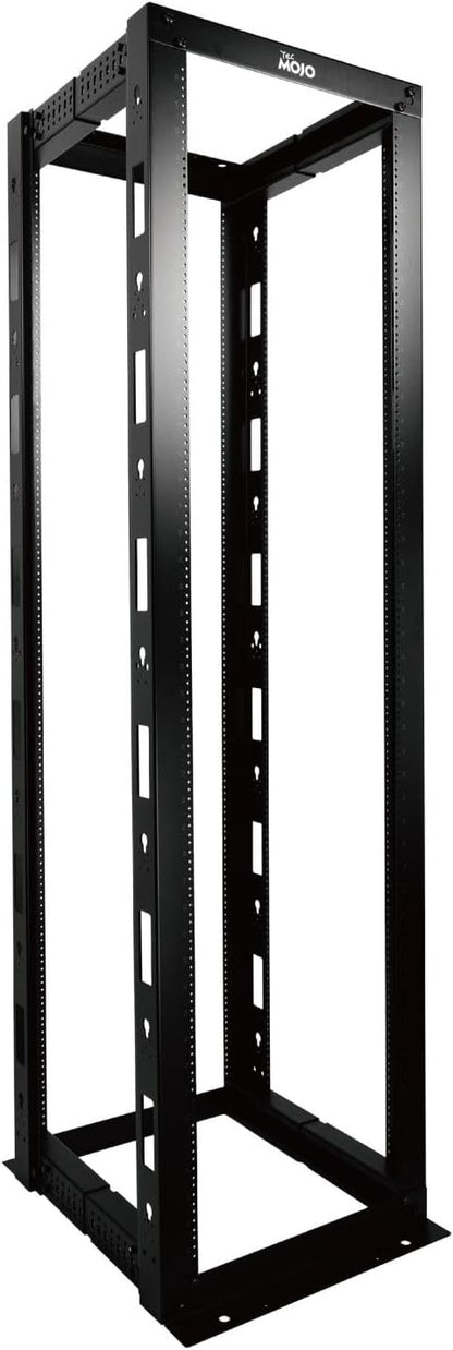 45U Open Frame Server Rack,4-Post Adjustable Depth 23.6 inch-39.3 inch Frame Rack,Professional It Rack for 19 inch Computer/AV/Data/IT Equipment,Tapped Hole