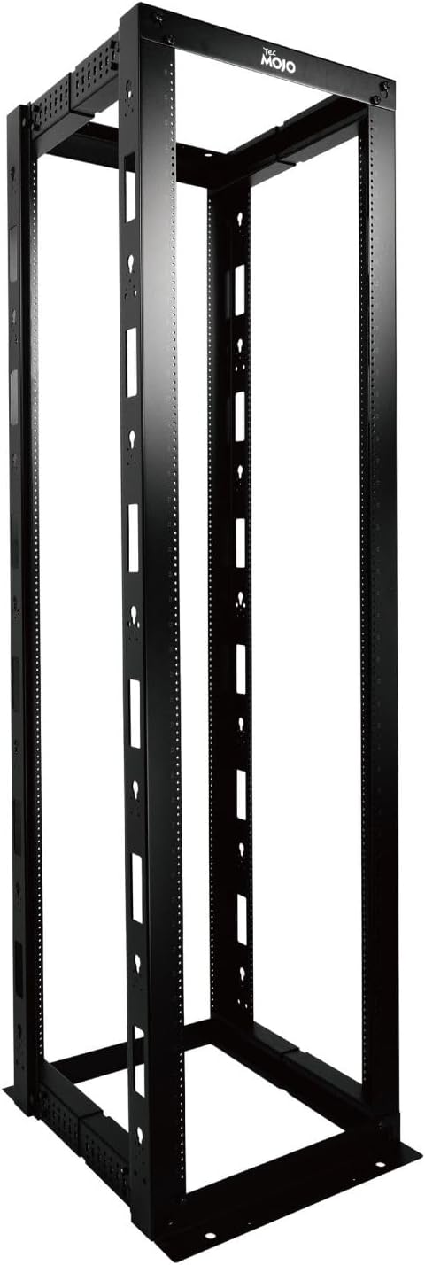 45U Open Frame Server Rack,4-Post Adjustable Depth 23.6 inch-39.3 inch Frame Rack,Professional It Rack for 19 inch Computer/AV/Data/IT Equipment,Tapped Hole