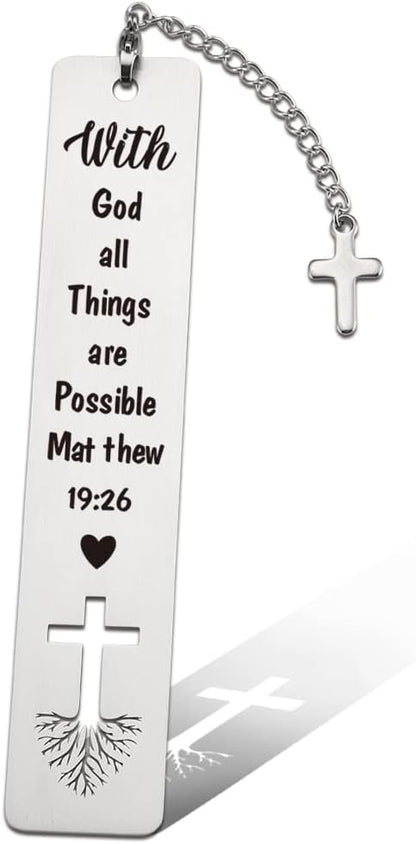 Christian Inspirational Gift for Women, Bible Verse Bookmark with Tassel Lover Gift for Women, Birthday Christmas Bookmarks Gifts for Female Sister Bookworms Friends Girl Book Club Religious Gift-ZB2