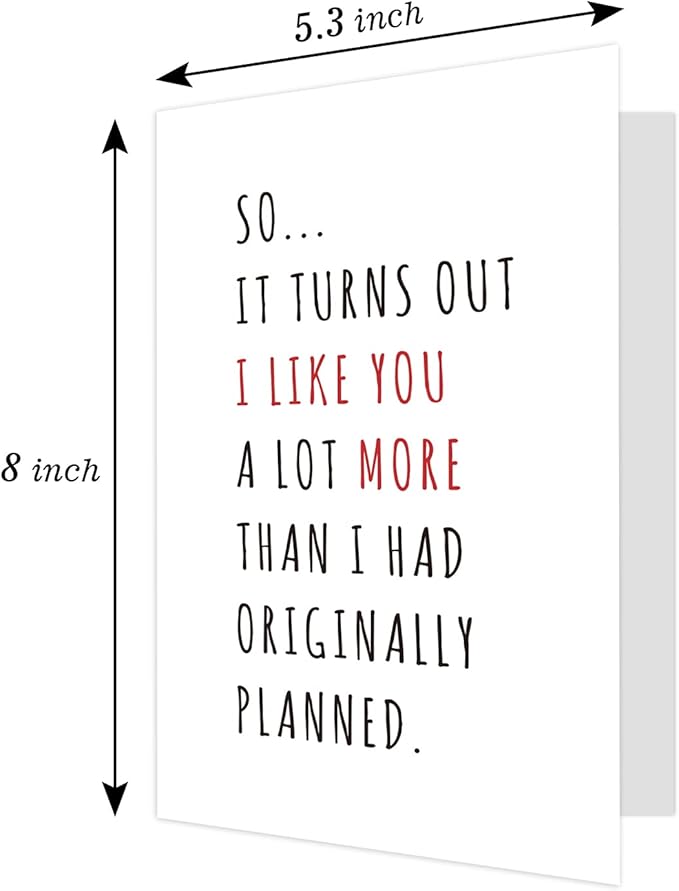 Ogeby Funny Valentine’s Day Card Gifts for Boyfriend Girlfriend, Cute Anniversary Cards Gifts for Husband Wife, Humor Valentine’s Day Cards Gifts for Couple Friends Men Women