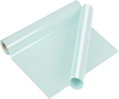 VINYL FROG Heat Transfer Vinyl Roll HTV Vinyl - 12" x5ft Baby Blue Iron on Vinyl for T-Shirts, Heat Press Vinyl for DIY Craft Designs (Baby Blue)