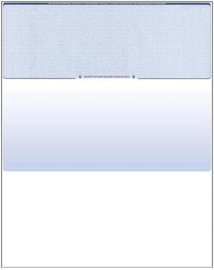 Compuchecks Blank Check Paper - 500 Pack - Computer Security Business Checks, QuickBooks & Laser Printer Compatible - Check On top, Voucher On Bottom - Check Paper Size 8 1/2-11 - Blue Diamond
