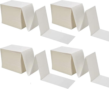 9527 Product Fanfold 4 x 6 Direct Thermal Labels White Perforated Shipping Labels,1000 Labels per Stack,4 Stacks Total 4000 Labels