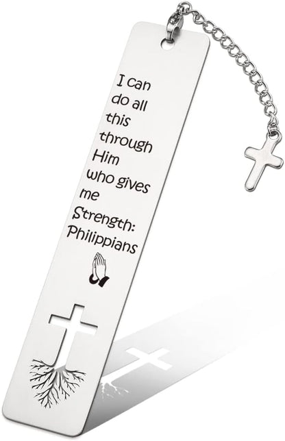 Inspirational Christian Gift for Women, Tassel with Bible Verse Bookmark Funny Gift for Women, Christmas Birthday Bookmarks Gifts for Female Bookworms Friends Sister Girl Book Club Religious Gift-ZB3