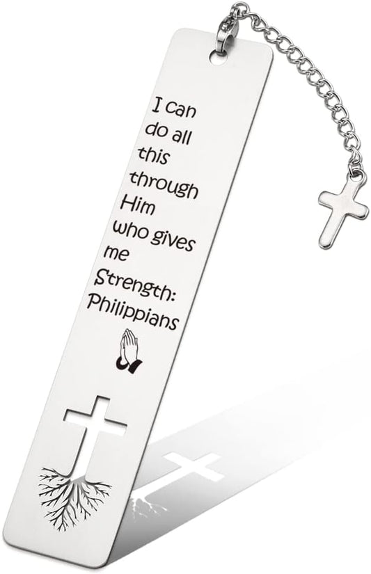 Inspirational Christian Gift for Women, Tassel with Bible Verse Bookmark Funny Gift for Women, Christmas Birthday Bookmarks Gifts for Female Bookworms Friends Sister Girl Book Club Religious Gift-ZB3