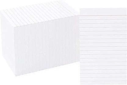 Okuna Outpost 300 Pack Vertically Ruled Index Cards, Vertical Lined Paper Note Cards, Portrait Style (3 x 5 In)
