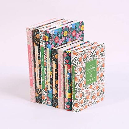 Flowery Journal, Planner Notebook and Calendar Schedule Organizer (Black Adonis, A6(7 inch))