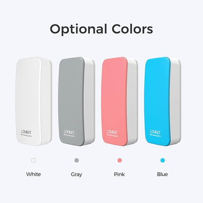 LOUKIN Magnetic Dry Erase Eraser, Whiteboard Eraser, Glass Board Eraser(Blue), One Bottle of 3.4 fl oz Whiteboard Cleaner Included, for Classroom, Home and Office Use