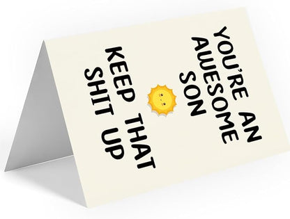 Birthday Card for Son, Son Birthday Card, Birthday Card Son, Birthday Card Son, Happy Birthday Son Card, To My Son from Mom, Gifts for Adult Son Gift Ideas, Birthday Card Son Adult