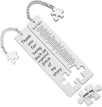 Thank You Gift for Soul Sister, Funny Bookmarks Gift for Soul Sister, Book Lover Gift for Soul Sister, Reading Gift for Soul Sister,Sisters Gifts from Sister,WB123