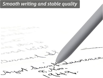 Gel Pens, 6 Pcs 0.5mm Fine Point Smooth Writing Pens Cute Pens, High-End Series Black Ink Pens for Journaling Note Taking, School Office Supplies for Women Men (6 Pcs Gold Morandi)