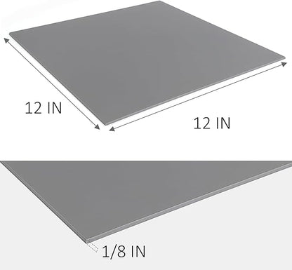 Falling in Art 12 * 12 Linoleum Carving Blocks, 2 Pack Soft Stamp Rubber Blocks for Crafts and Artists Printmaking, Gray,1/8" Thick