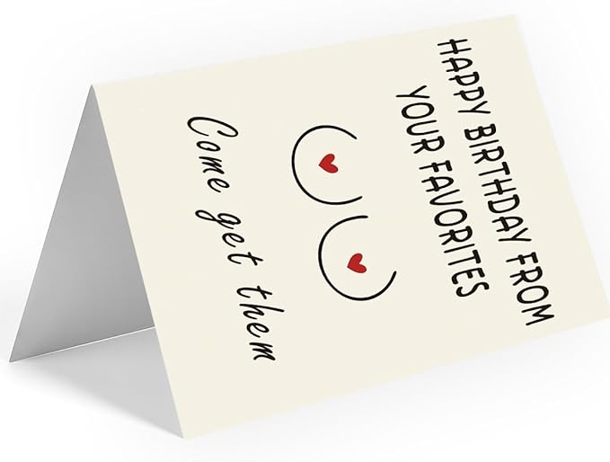 Naughty Birthday Card for Men, Husband, Boyfriend, and Him | Happy Birthday Gifts & Decorations for Men