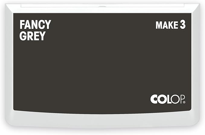 COLOP Make Series, Ink Stamp Pads, with Non-Toxic Premium Ink, Water-Based Acid-Free (Fancy Grey, Make 3-3-1/2" x 6-1/4")