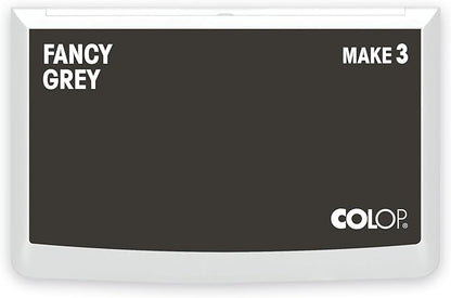 COLOP Make Series, Ink Stamp Pads, with Non-Toxic Premium Ink, Water-Based Acid-Free (Fancy Grey, Make 3-3-1/2" x 6-1/4")
