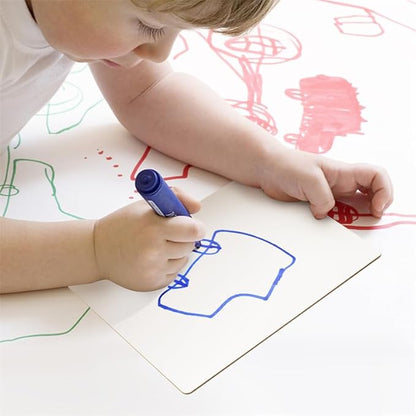 Dry Erase Boards for Classroom | 9x12 Inches, Double-Sided, Student Dry Erase Board for School and Home Learning | Personal Small White Board for Lap, Desk, Office, Kitchen | Pack of 3