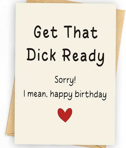 Naughty Birthday Card for Men, Husband, Boyfriend, and Him | Happy Birthday Gifts & Decorations for Men
