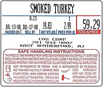 LST-8030 Printing Scale Label, 58 x 50 mm, Non-UPC/Safe Handling, 12 Rolls Per Case