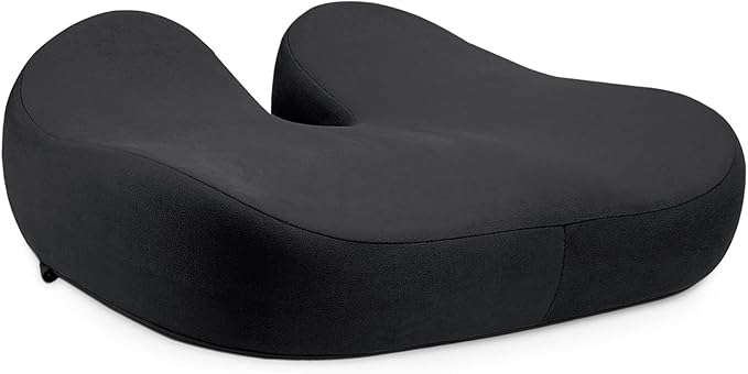 Seat Cushions for Office Chairs - Pressure Relief Seat Cushion - Car Seat Cushions for Pressure Relief, Tailbone Pain, Sciatica & Back Pain Relief for Office Chairs (Black-U Shape)