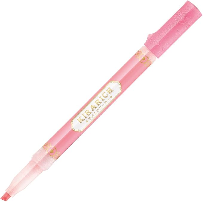 Zebra Glitter Highlighter, Kirarich, 5 Color Set (4901681512102)