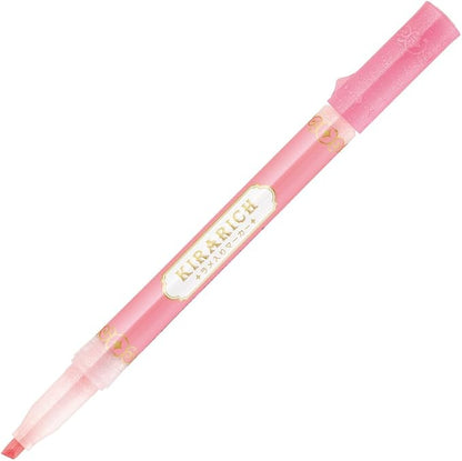 Zebra Glitter Highlighter, Kirarich, 5 Color Set (4901681512102)