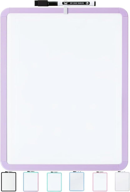 Mr. Pen- Dry Erase Board, 14” x 11” with a Black Dry Erase Marker, Purple Frame, Small White Board Dry Erase, Dry Erase Board Small Dry Erase Board, Small Whiteboard
