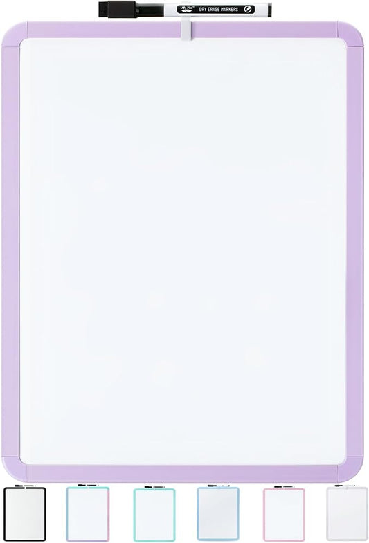 Mr. Pen- Dry Erase Board, 14” x 11” with a Black Dry Erase Marker, Purple Frame, Small White Board Dry Erase, Dry Erase Board Small Dry Erase Board, Small Whiteboard