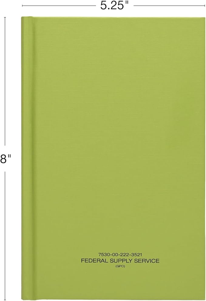 Global Printed Products Tactical Military Notebook 5 Pack (5.25" x 8")