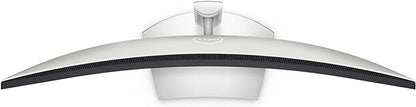 Dell S3422DW Curved Monitor - 34-inch WQHD (3440 x 1440) Display, 1800R Curved Screen, Built-in Dual 5W Speakers, 4ms Grey-to-Grey Response Time, 16.7 Million Colors - Silver
