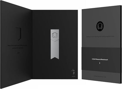 CZUR Metal Bookmark, Stylish Bookmarks, Teacher Valentine Gift, Unique Gift for Women, Men, Readers, Light&Durable Reward Bookmark with ANODIZING Technology, SuperGrip U-Shape Design-Dark Gray